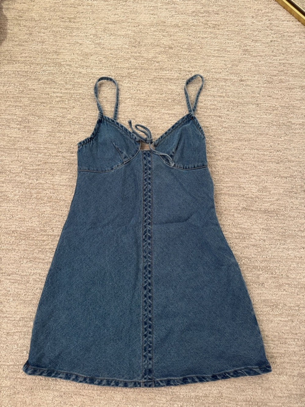 MAC Cosmetics Blue Denim Mini Dress